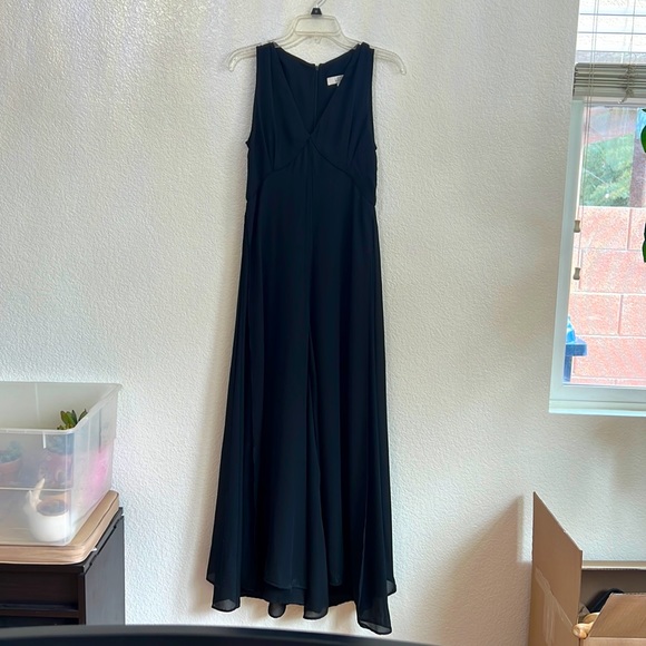 vintage black flowy jumpsuit - Picture 2 of 5